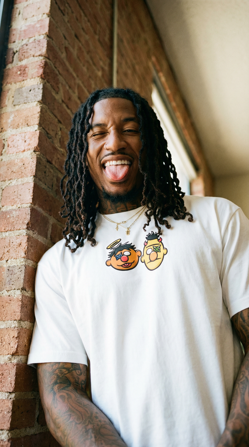 Enrique & Beto Sesame Street Essential Sorona Boxy T-Shirt