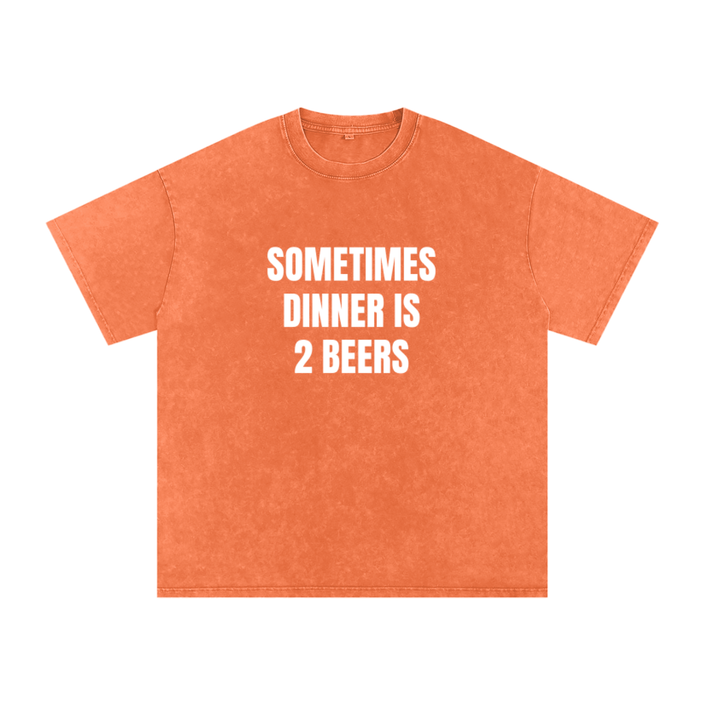 Snow Washed Oversized Cotton T-Shirt