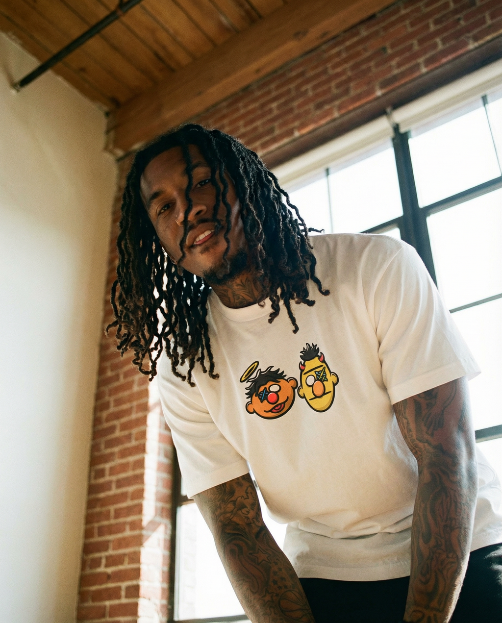 Enrique & Beto Sesame Street Essential Sorona Boxy T-Shirt