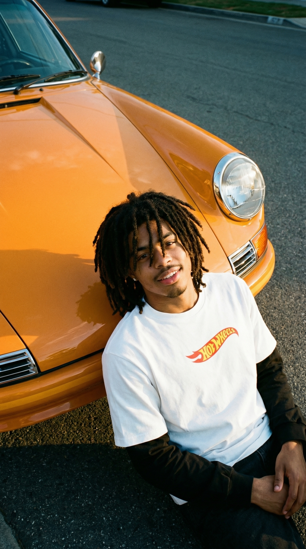 Hot Wheels Layered Contrast Sleeve Cotton T-Shirt