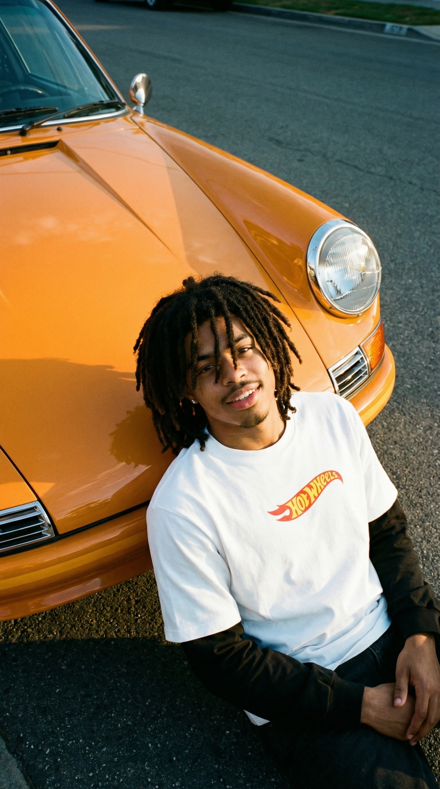 Hot Wheels Layered Contrast Sleeve Cotton T-Shirt