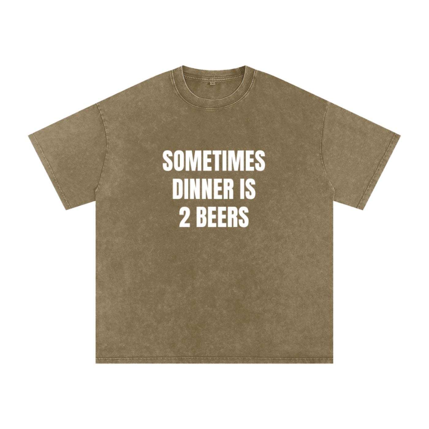 Snow Washed Oversized Cotton T-Shirt