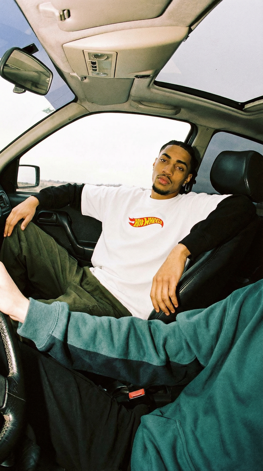 Hot Wheels Layered Contrast Sleeve Cotton T-Shirt