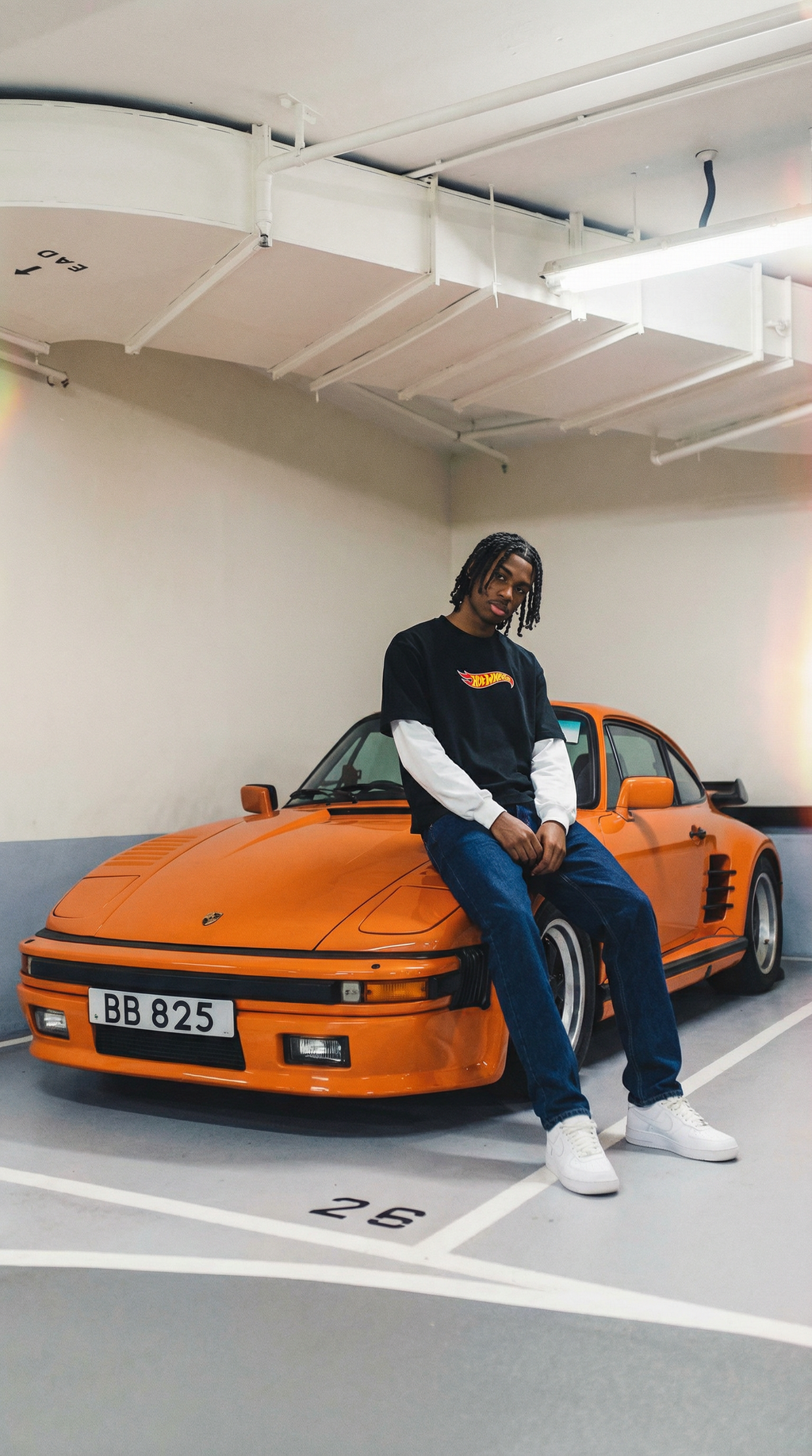 Hot Wheels Layered Contrast Sleeve Cotton T-Shirt