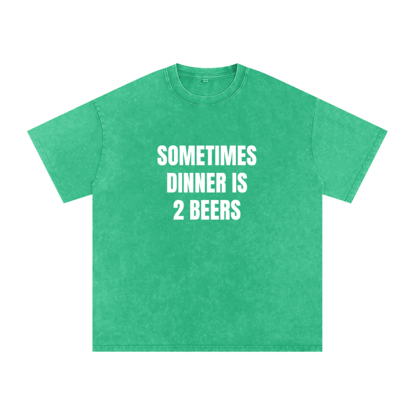 Snow Washed Oversized Cotton T-Shirt