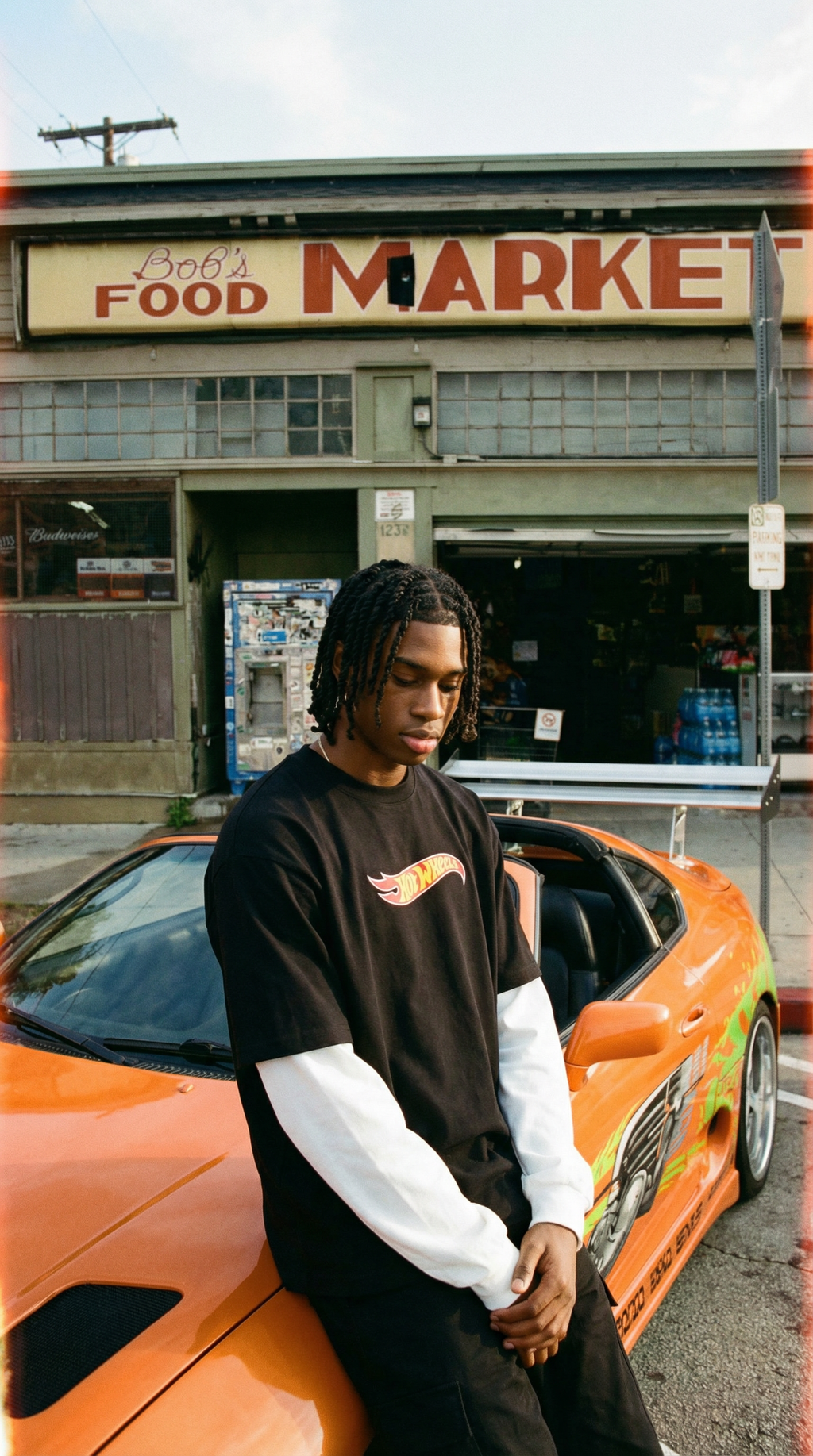 Hot Wheels Layered Contrast Sleeve Cotton T-Shirt