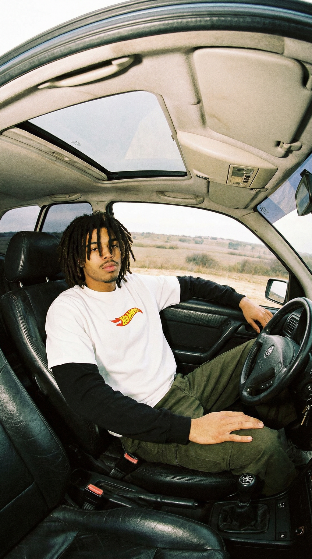 Hot Wheels Layered Contrast Sleeve Cotton T-Shirt